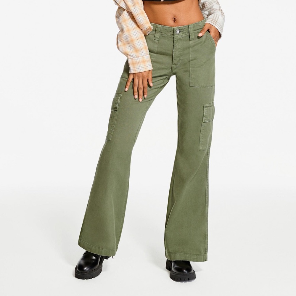 Aeropostale green low rise utility cargo pants 0R NWT